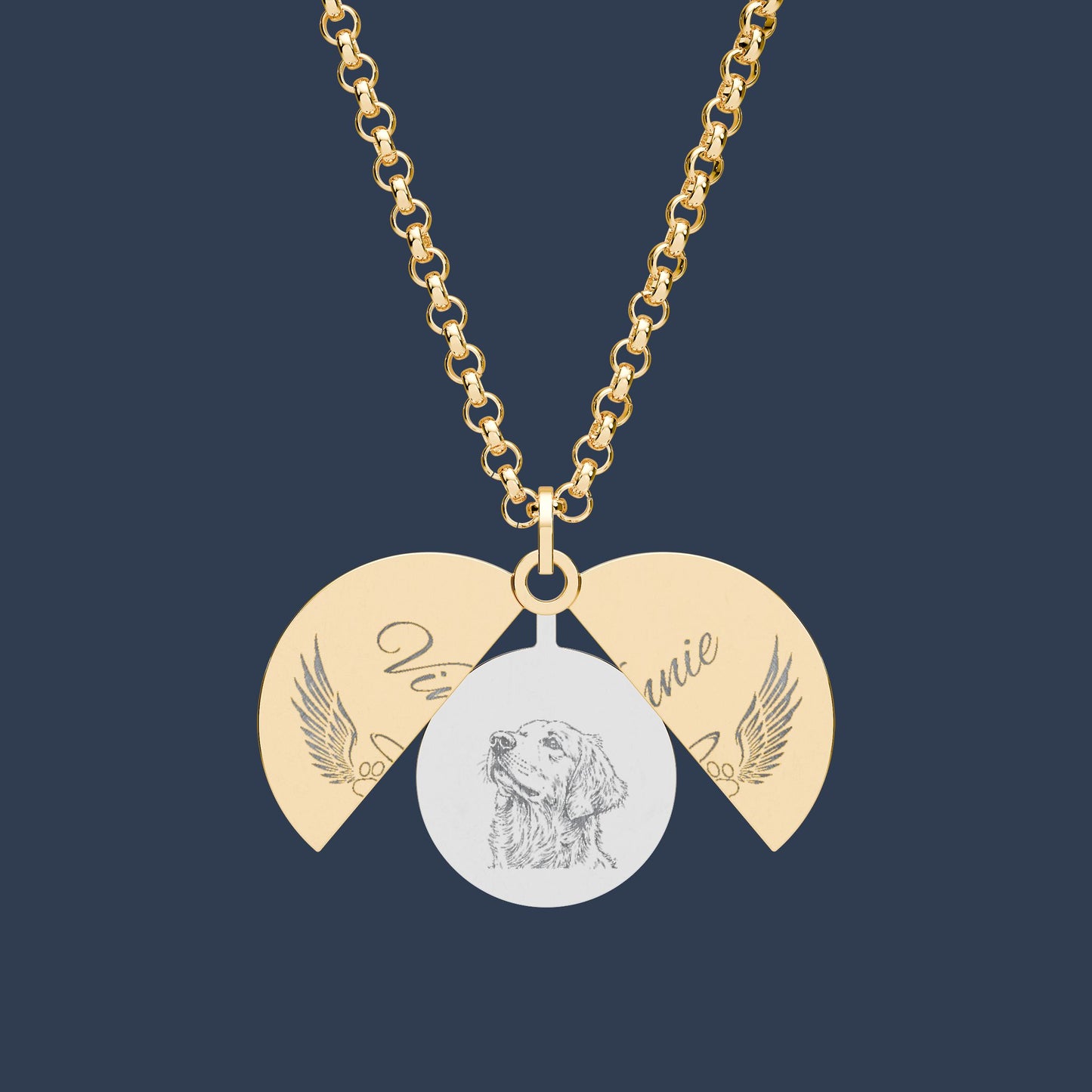 Hidden Message Circle Necklace