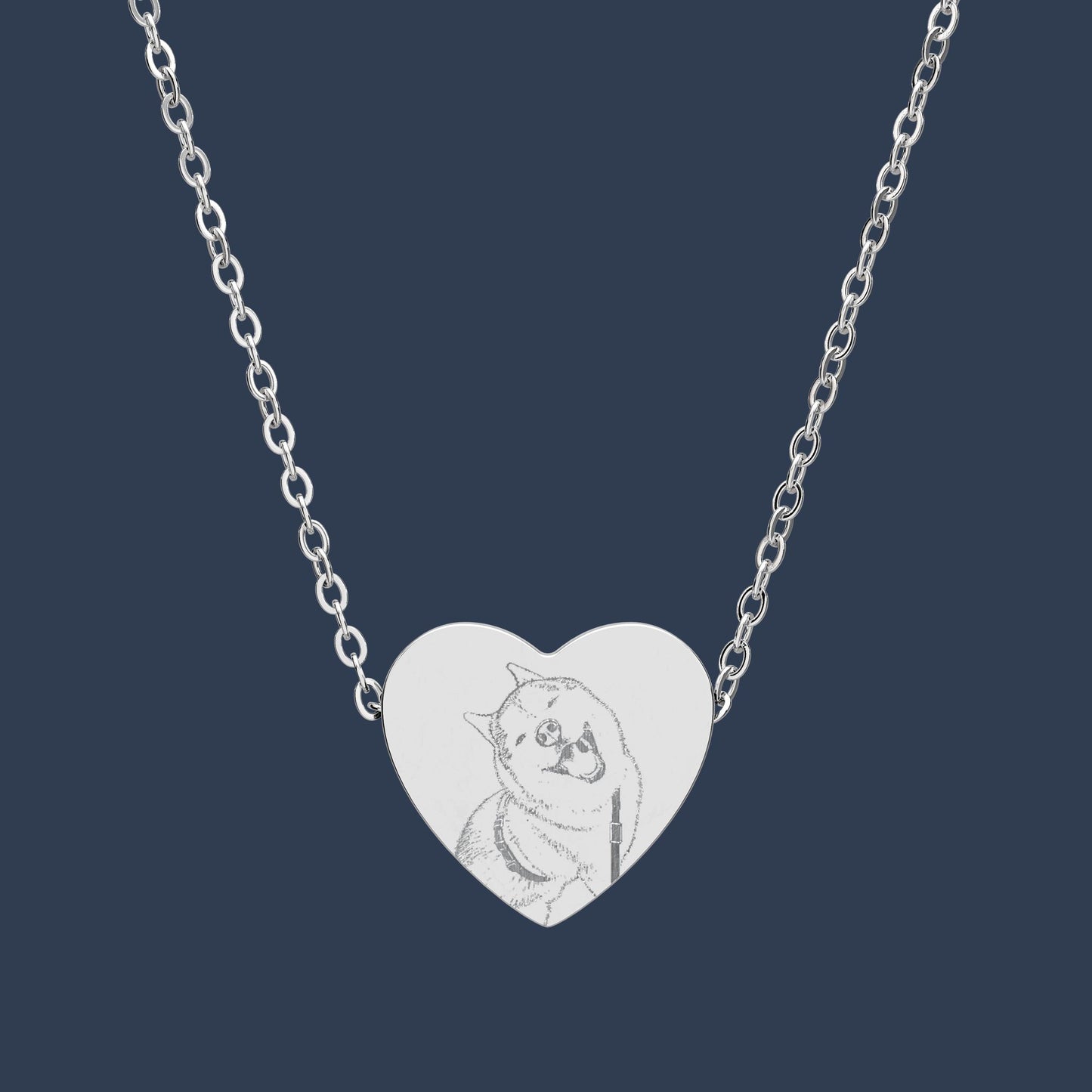 Heart Necklace (Engraving)