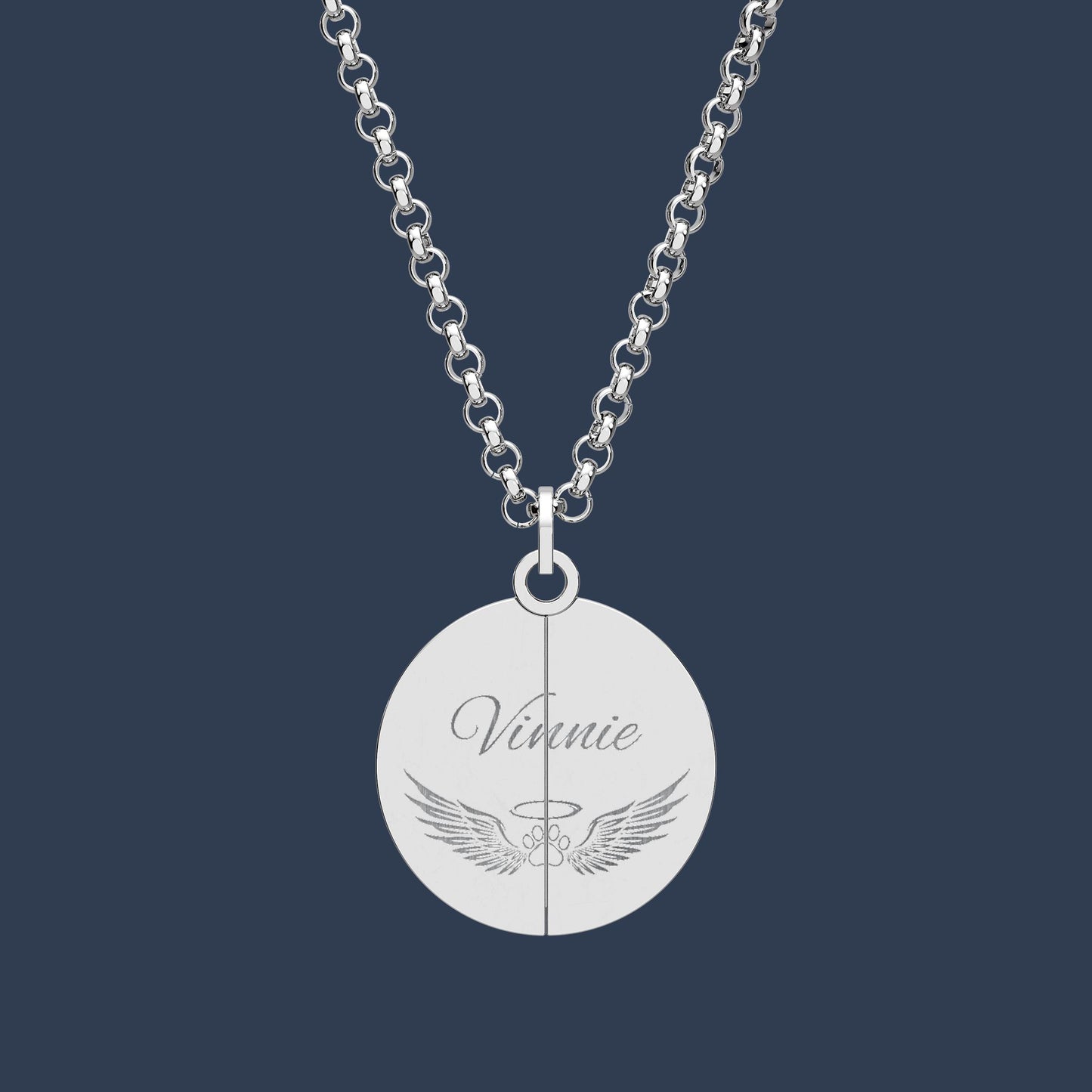 Hidden Message Circle Necklace
