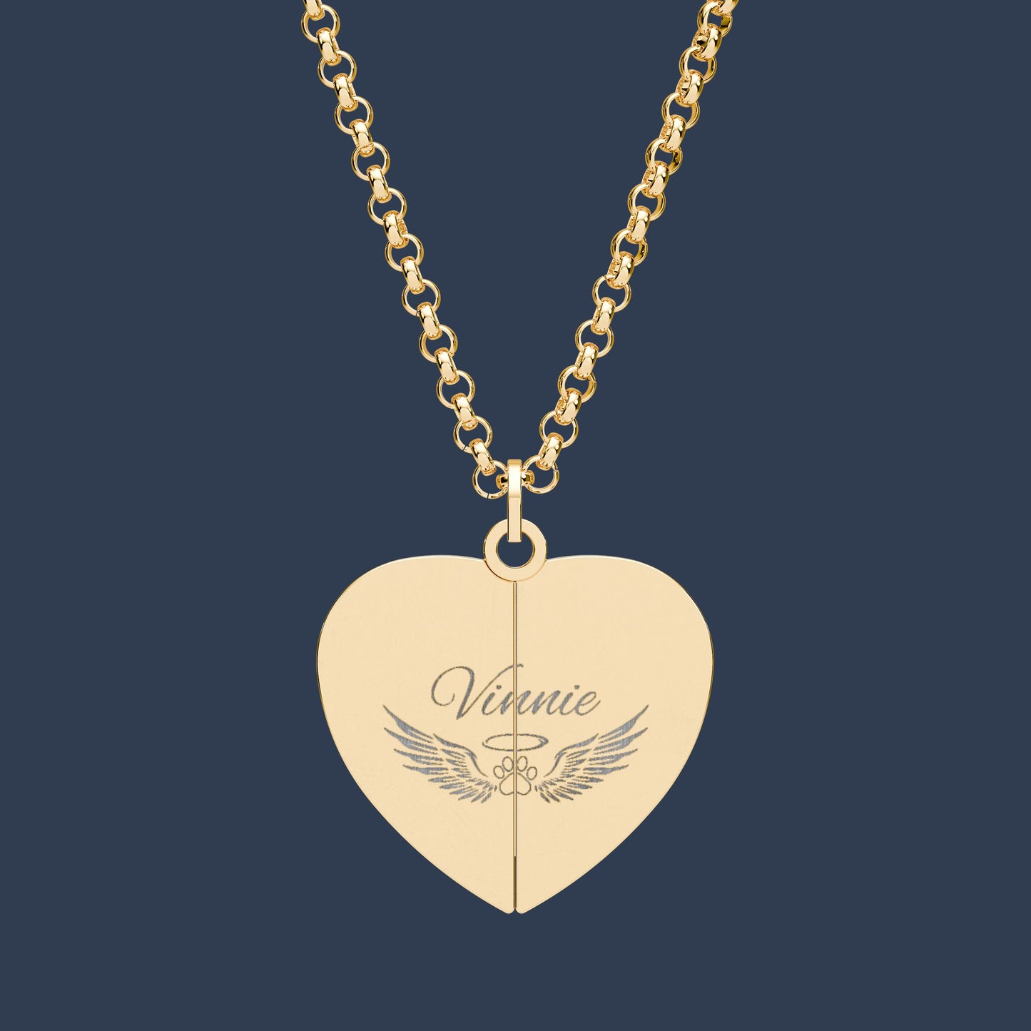 Hidden Message Heart Necklace
