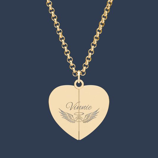 Hidden Message Heart Necklace