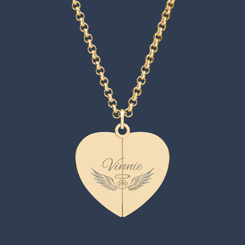 Hidden Message Heart Necklace