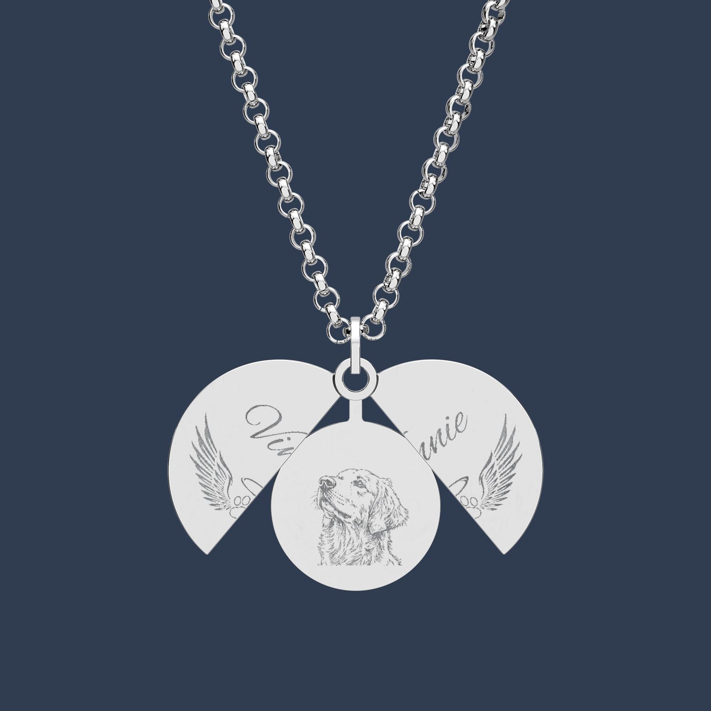 Hidden Message Circle Necklace