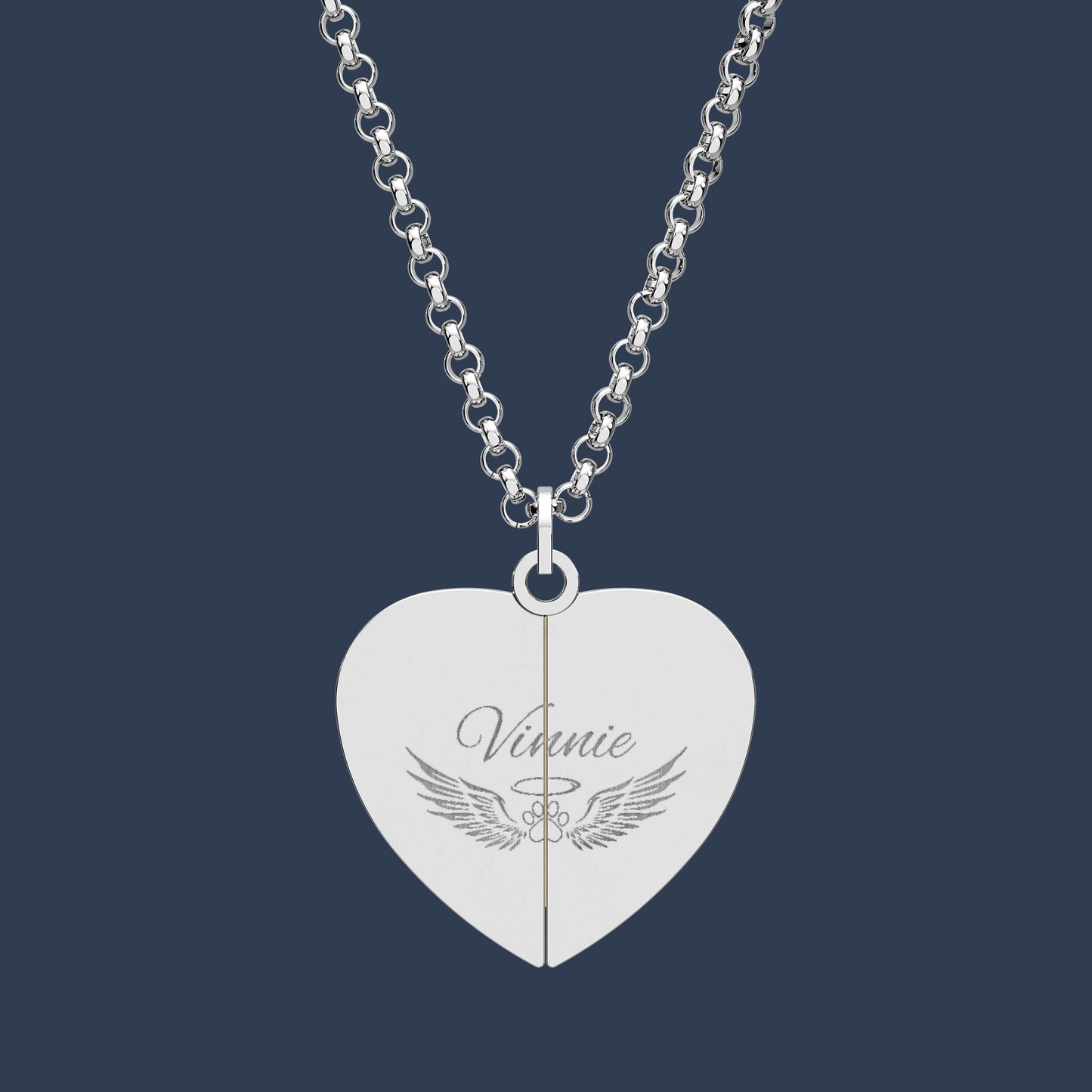 Hidden Message Heart Necklace