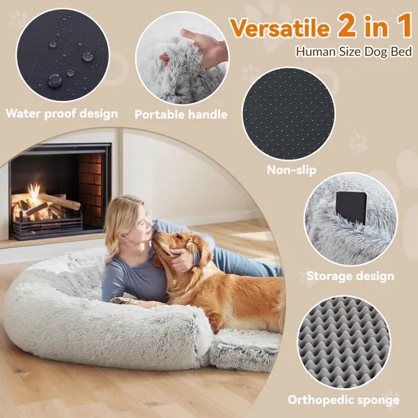 Luxe Foldable Orthopedic Dog Sofa Bed