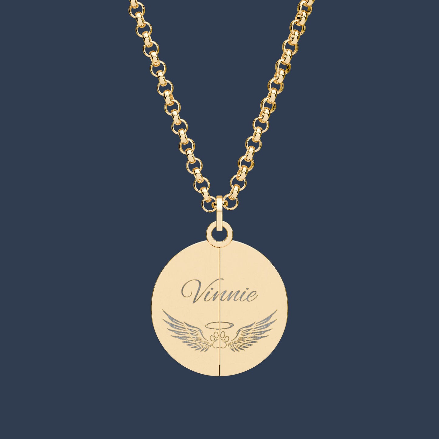 Hidden Message Circle Necklace