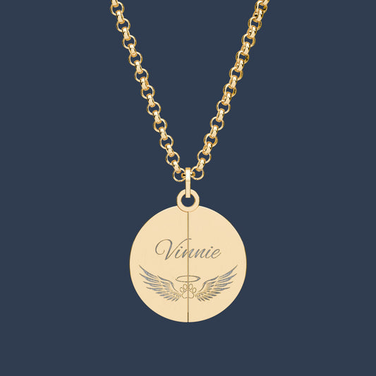 Hidden Message Circle Necklace