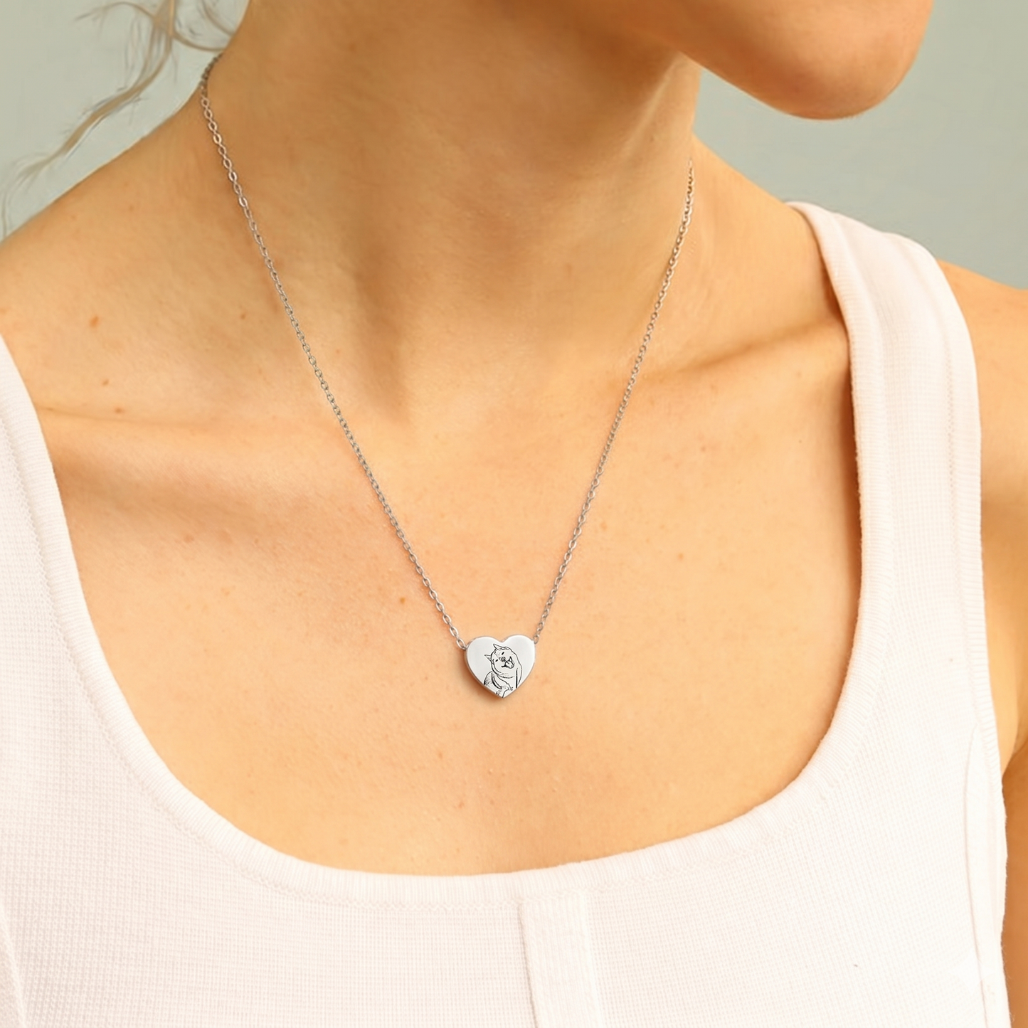 Heart Necklace (Engraving)